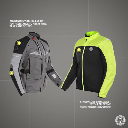 ROYAL ENFIELD NIRVIK V2 RIDING JACKET CHARCOAL