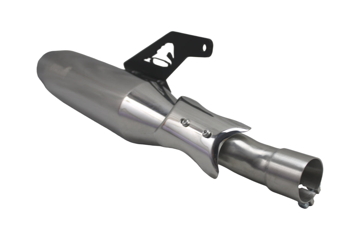 Silver Stallion Performance Silencer Exhaust (BLAZE) SILVER For Triumph speed 400/ Scrambler 400X/T4/ Scrambler 400XC