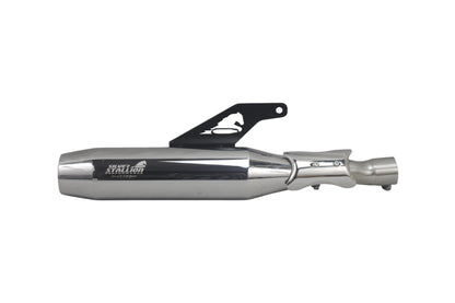 Silver Stallion Performance Silencer Exhaust (BLAZE) SILVER For Triumph speed 400/ Scrambler 400X/T4/ Scrambler 400XC