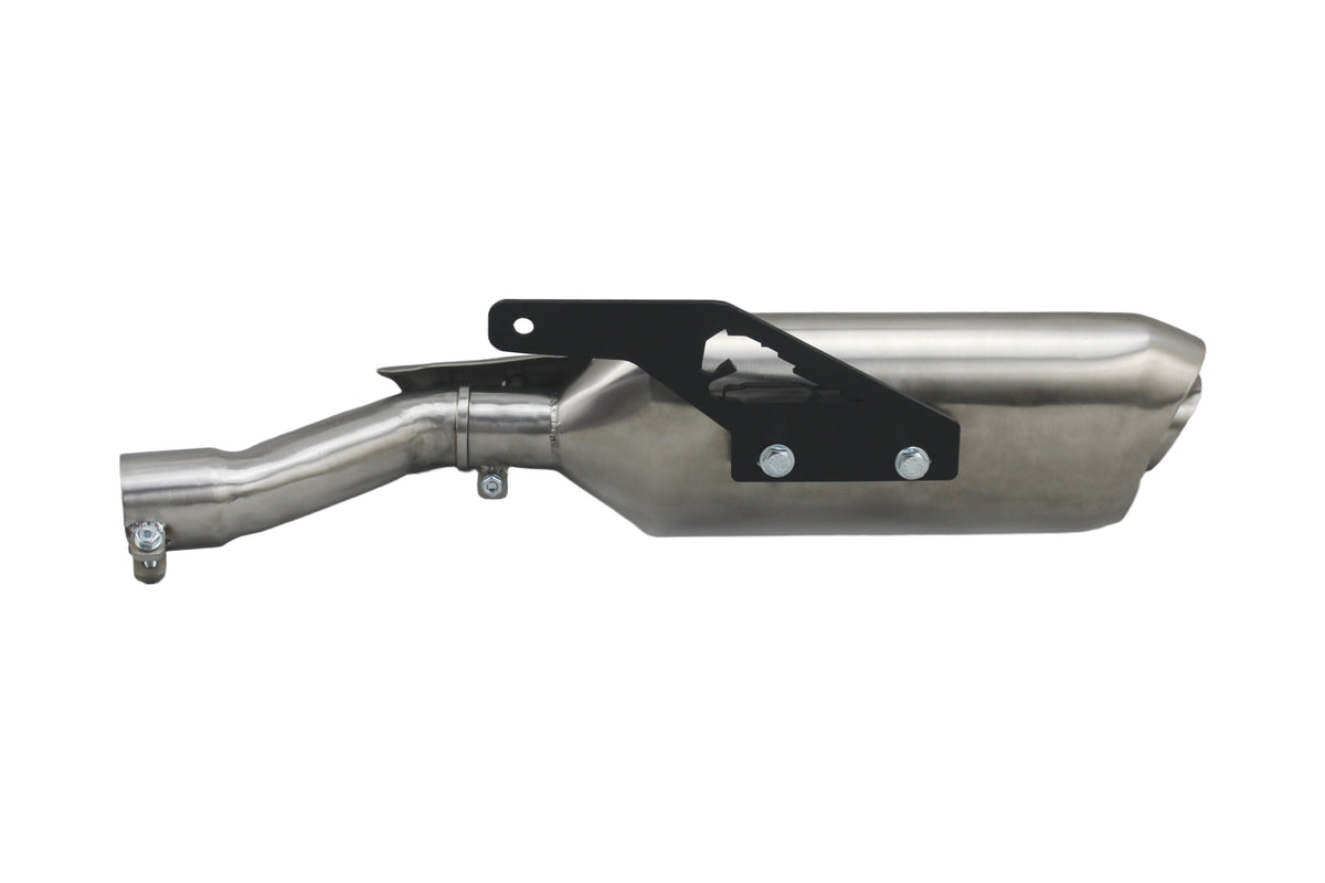 Silver Stallion Performance Silencer Exhaust (BLAZE PLUS) BRUSHED For Triumph speed 400/T4 & Scrambler 400x/XC