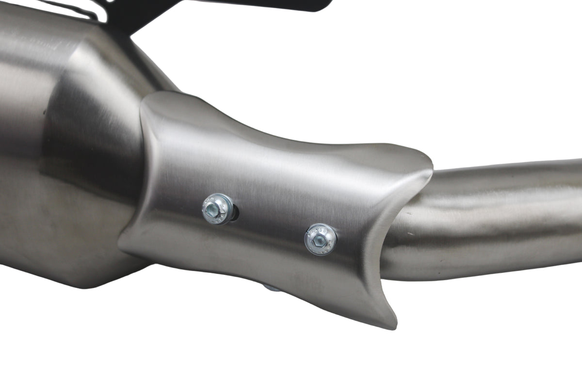 Silver Stallion Performance Silencer Exhaust (BLAZE PLUS) BRUSHED For Triumph speed 400/T4 & Scrambler 400x/XC